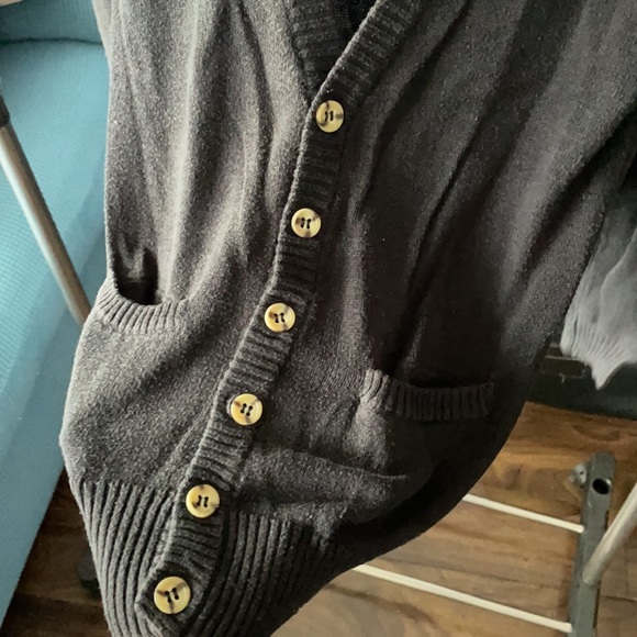 Black Bluenotes Knit Button Up Cardigan - Picture 5 of 11